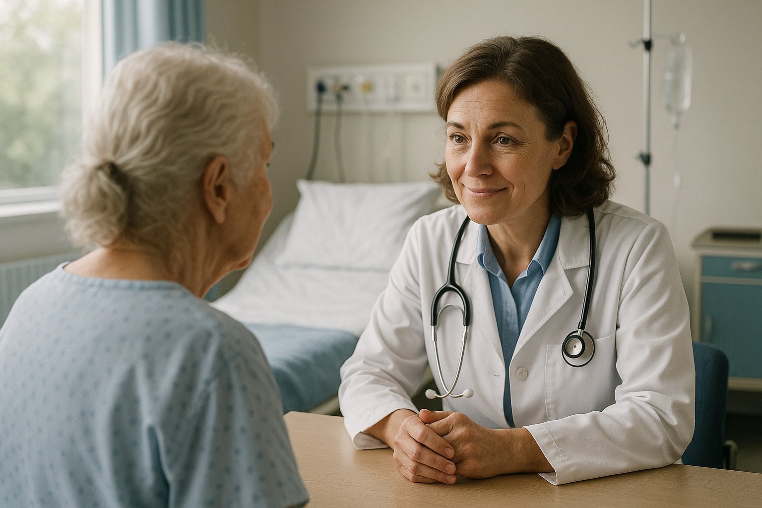 Patient engaging in an online consultation